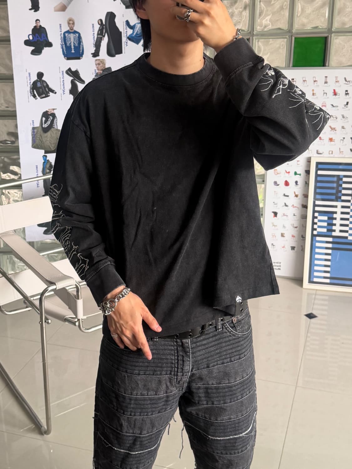 simple logo long sleeve 심플 로고 롱슬리브 상품이미지2