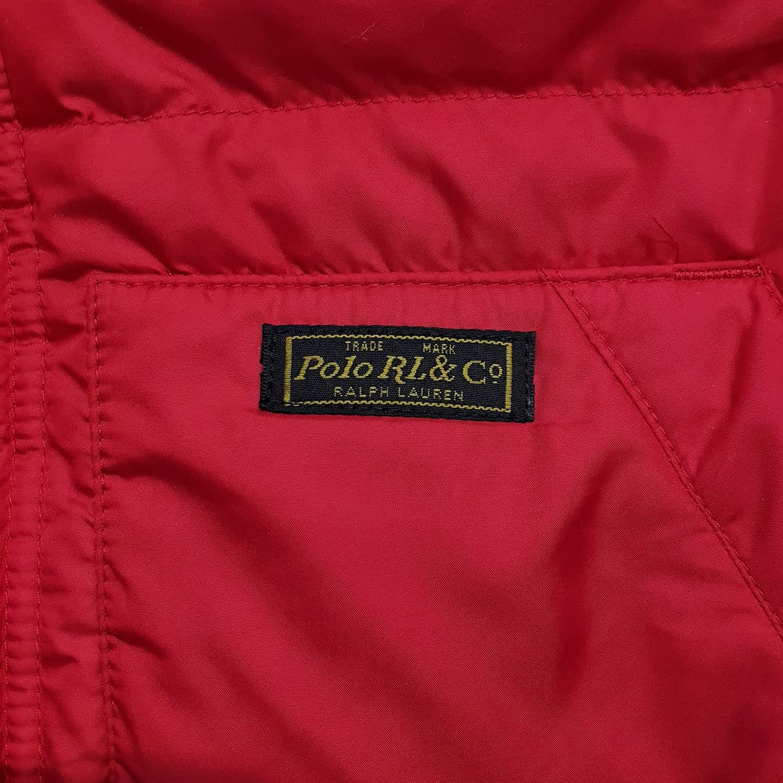 폴로 패딩 후드 패딩 덕다운 레드 XL (105-110) 상품이미지5