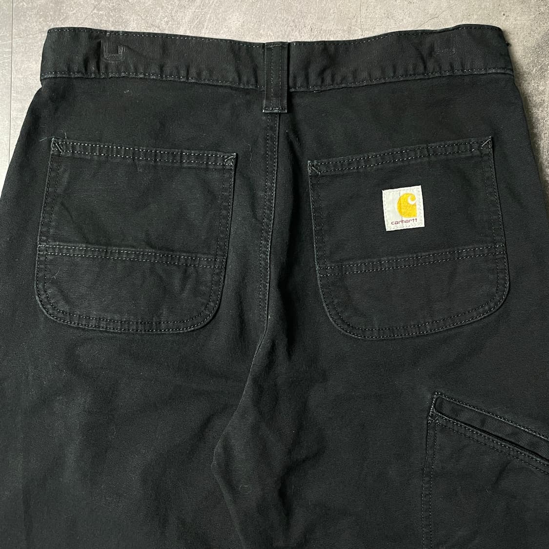 CARHARTT 칼하트 빈티지 블랙 릴렉스드핏 워크 팬츠 A00906 상품이미지6