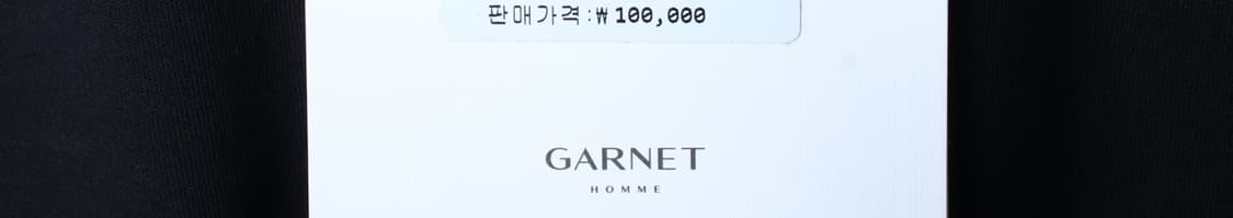 (M-L) 가넷옴므 반팔 티셔츠 새상품 블랙 놈코어-H31988 상품이미지6