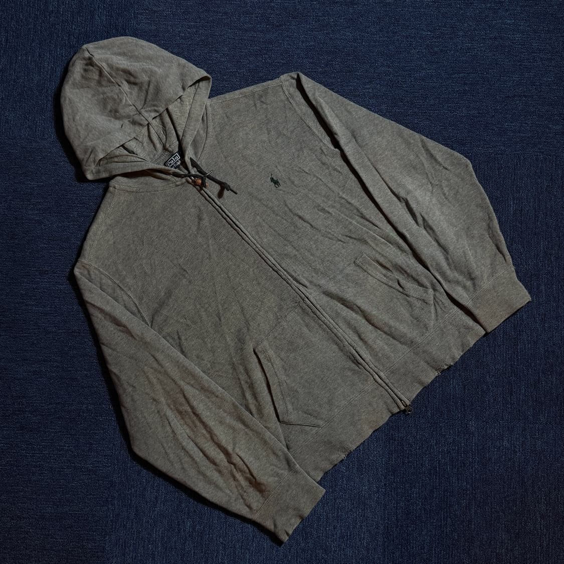 폴로 랄프로렌 회색 후드집업 상품이미지1