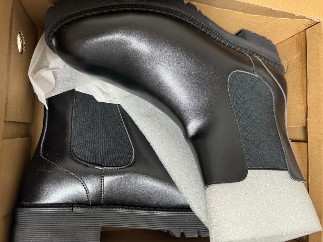 (새상품) 남자 천연 소가죽 키높이 첼시 부츠 275 상품이미지5