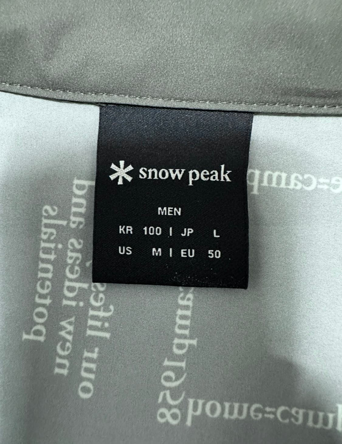 스노우피크 레터링 로고 반팔 셔츠 상품이미지4