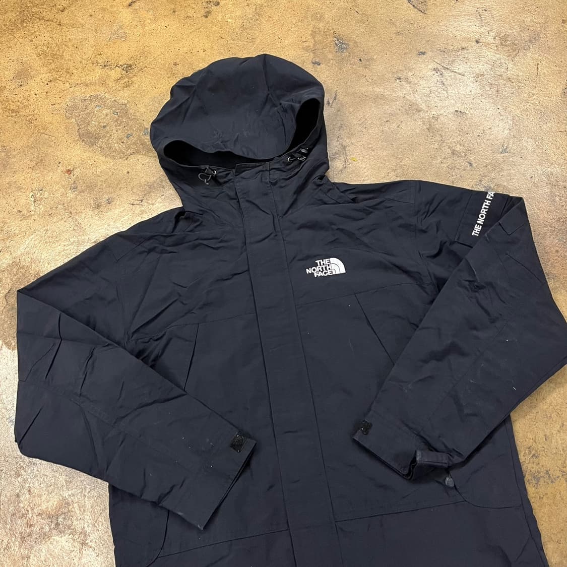 [정품/90] 노스페이스 블랙 바람막이 후드 자켓 b16 상품이미지1