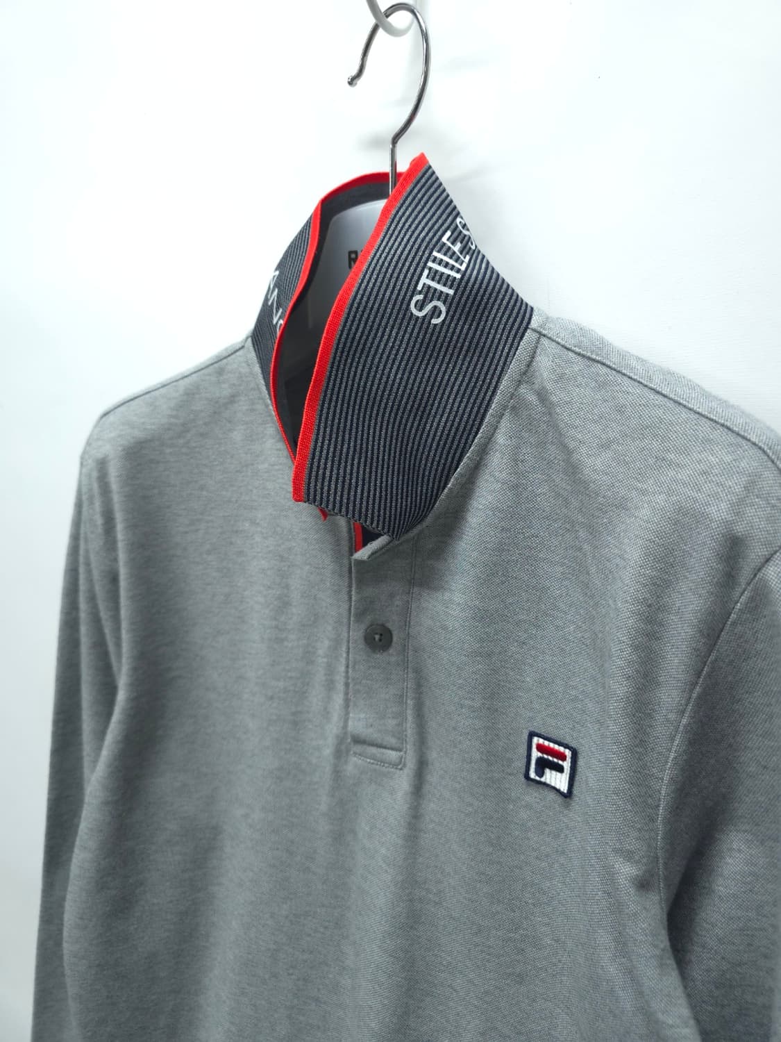 휠라(FILA) 남성 배색 포인트 긴팔 카라티(95) 상품이미지5