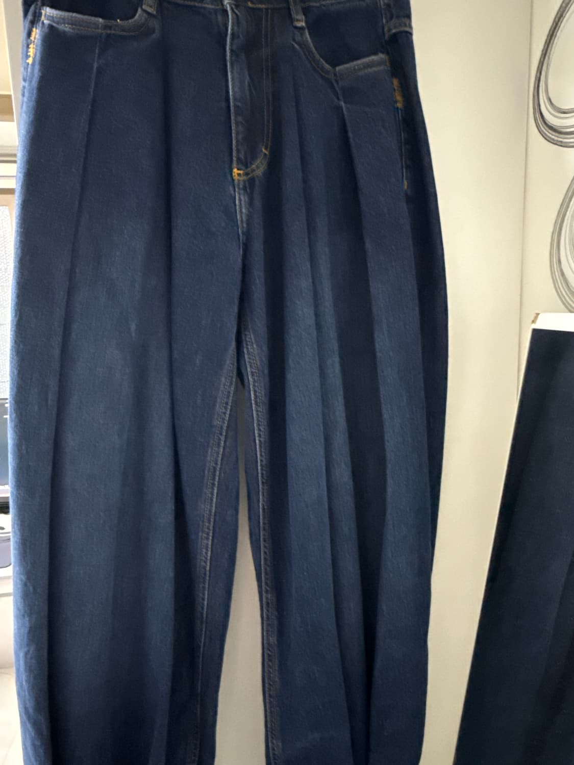 자라 x 아더에러 와이드 레그 진 블루 상품이미지1