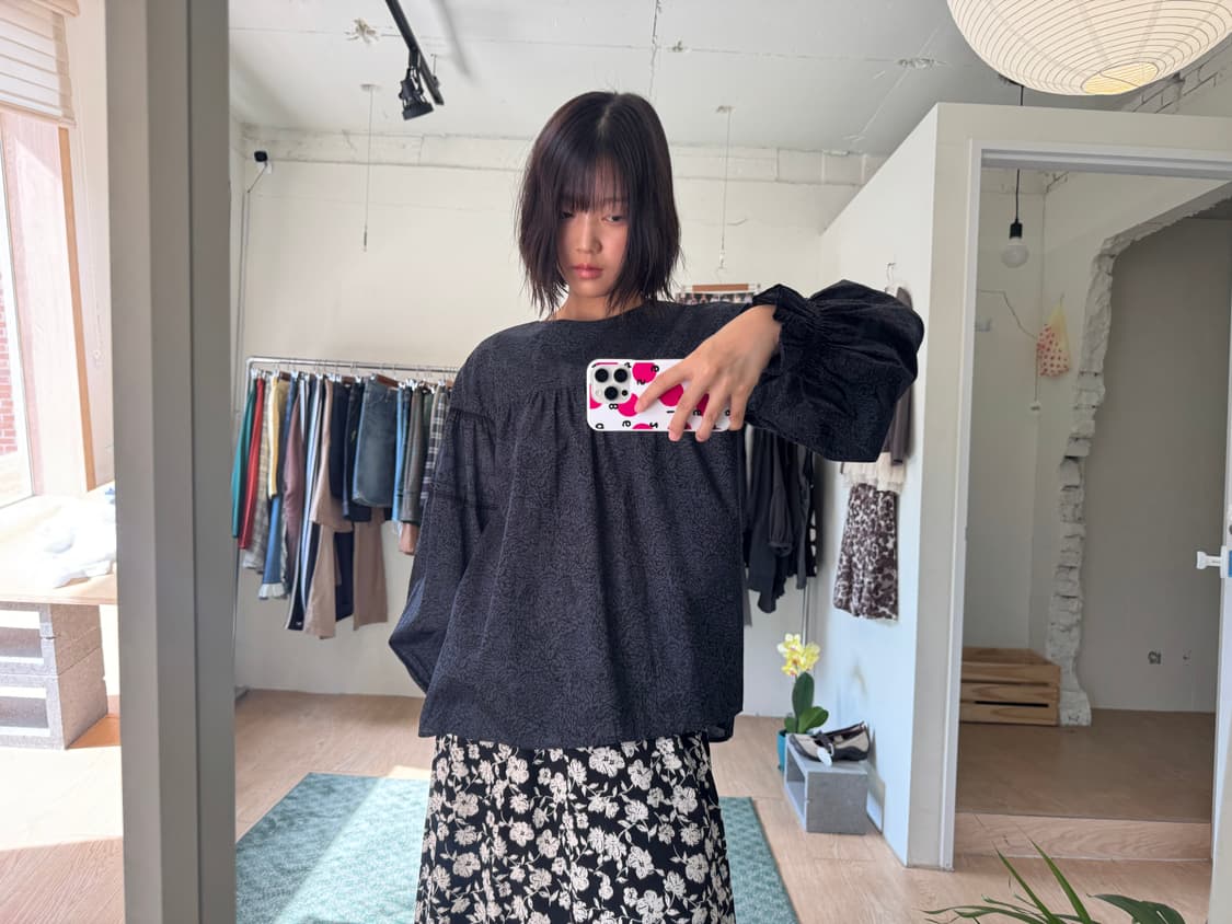 Anna sui X uniqlo pattern blouse 상품이미지5
