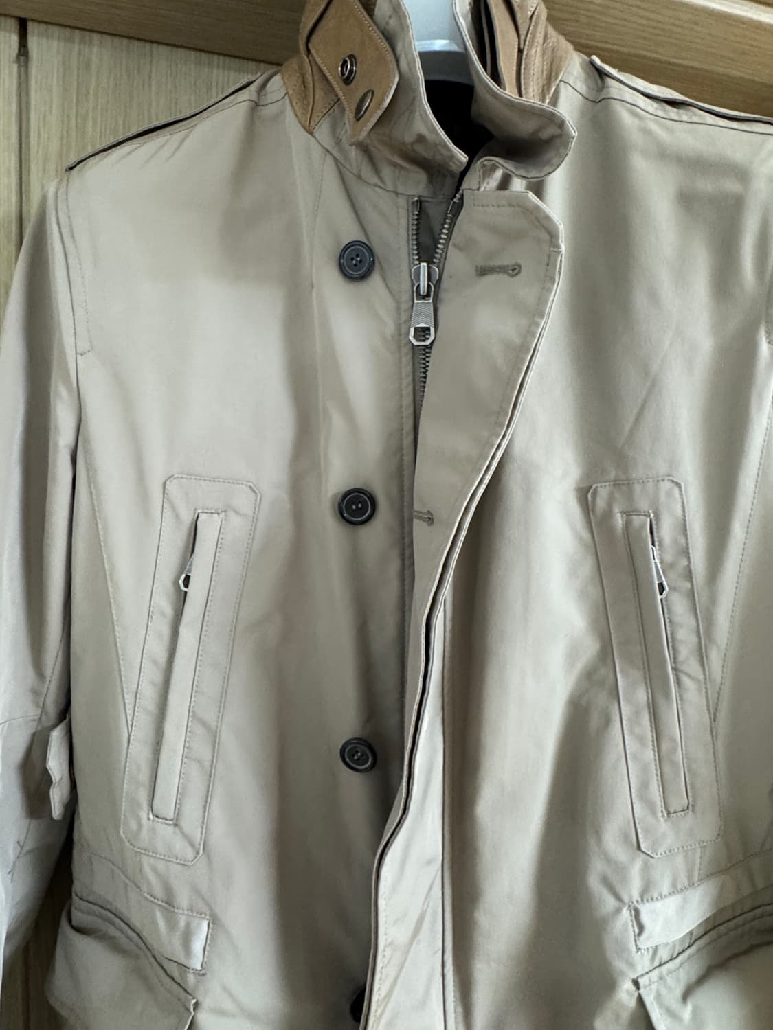 타임옴므 프렌치 코트 자켓 양가죽 패치 100 상품이미지6