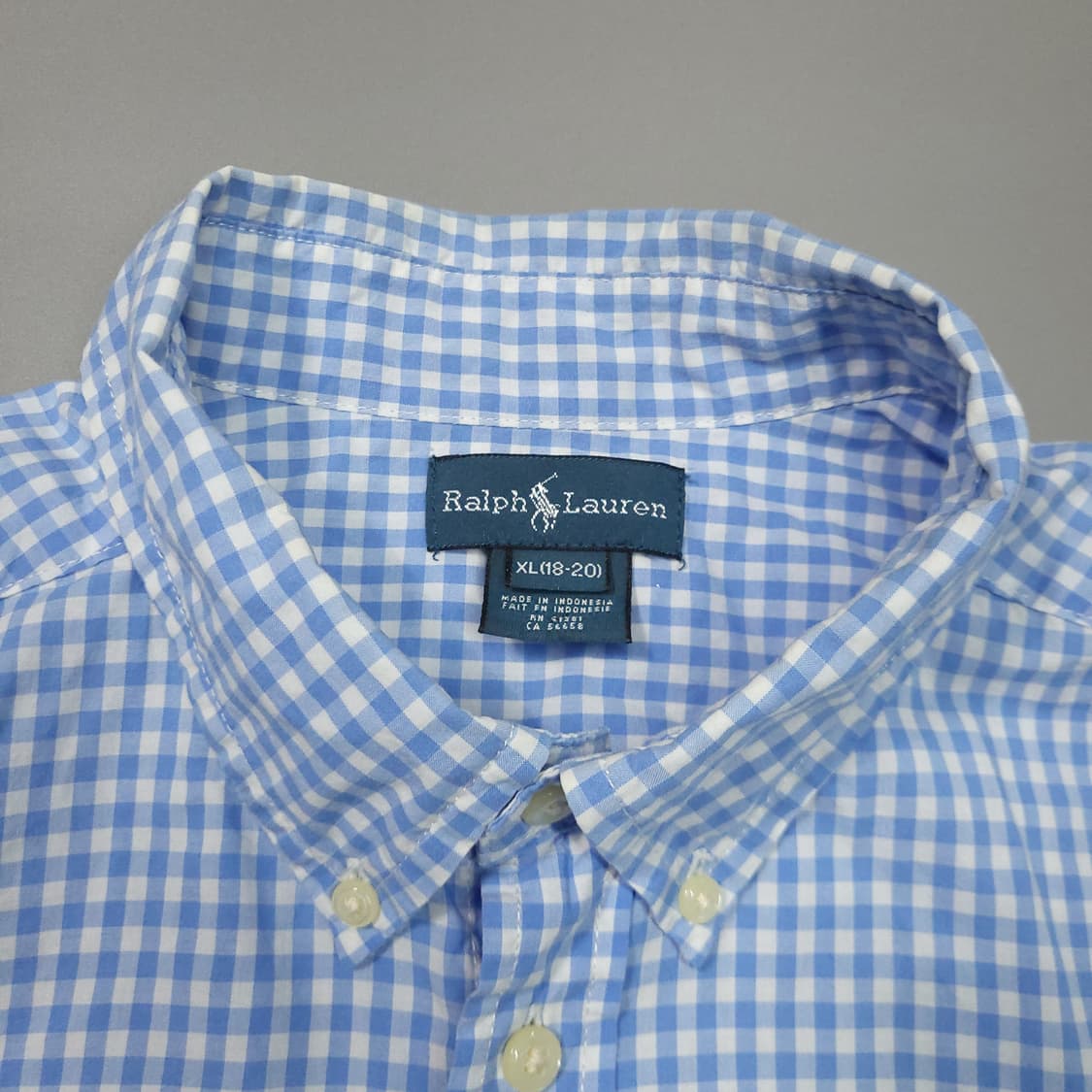 폴로 랄프로렌 체크 셔츠 xl18-20 상품이미지6