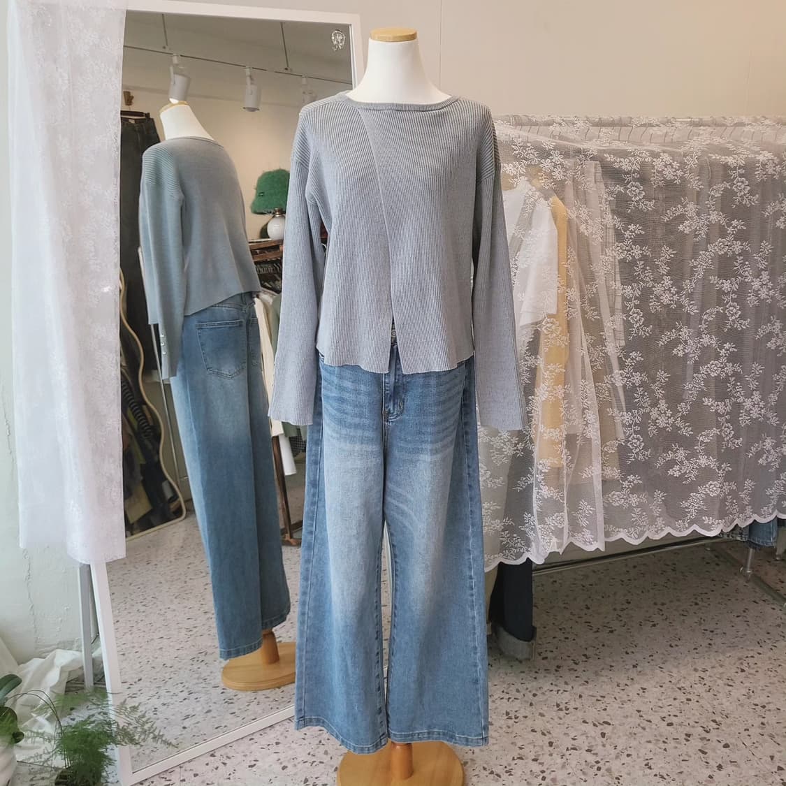 NANDuniverse 절개라인 골지티 상품이미지8