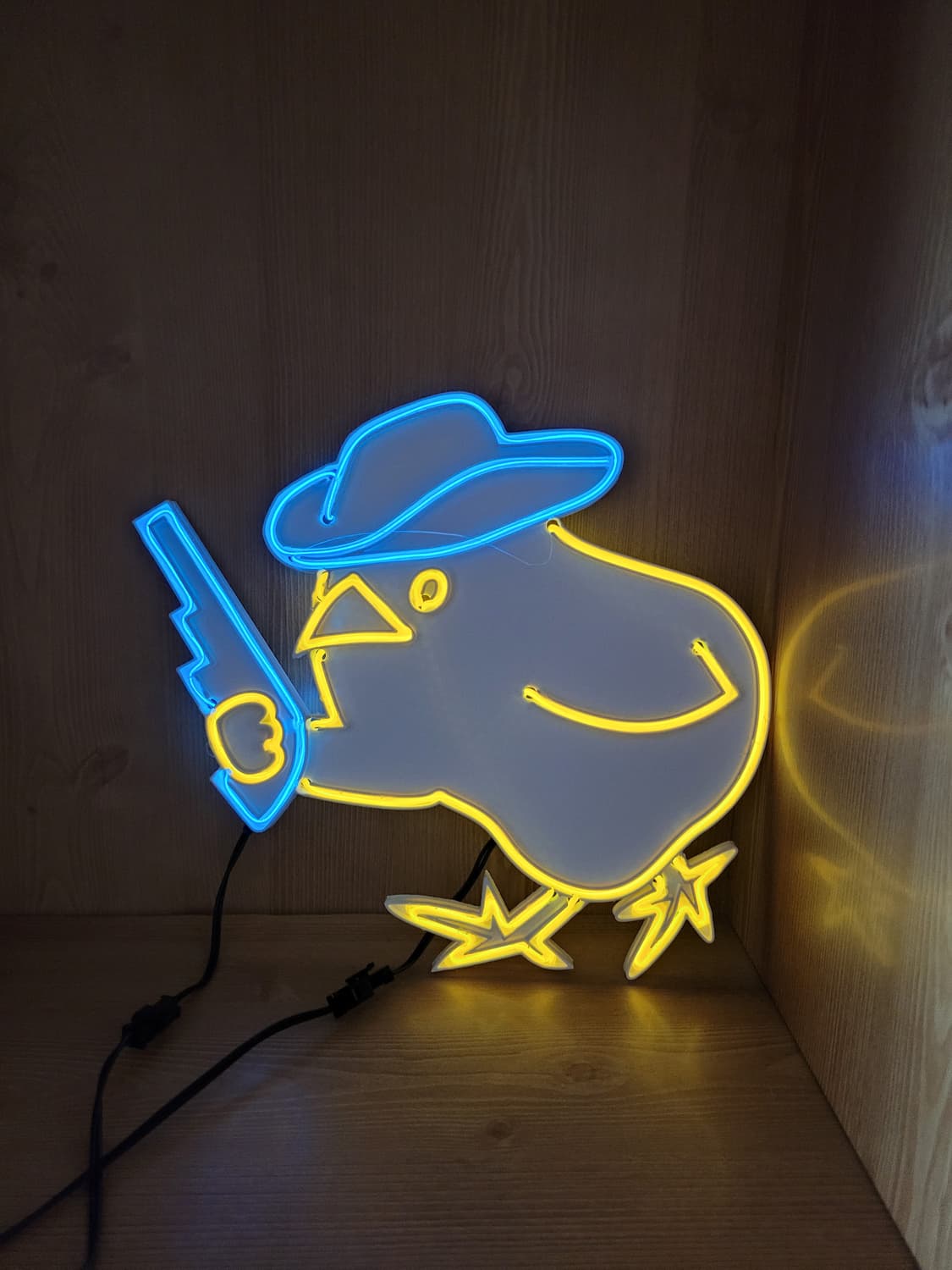 네온사인 병아리 카우보이 led 무드등 램프 상품이미지5