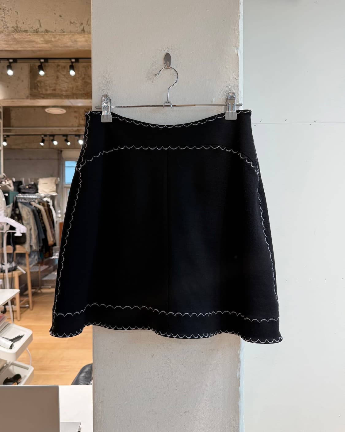 mcq 블랙 포켓 오픈 미니스커트  상품이미지5