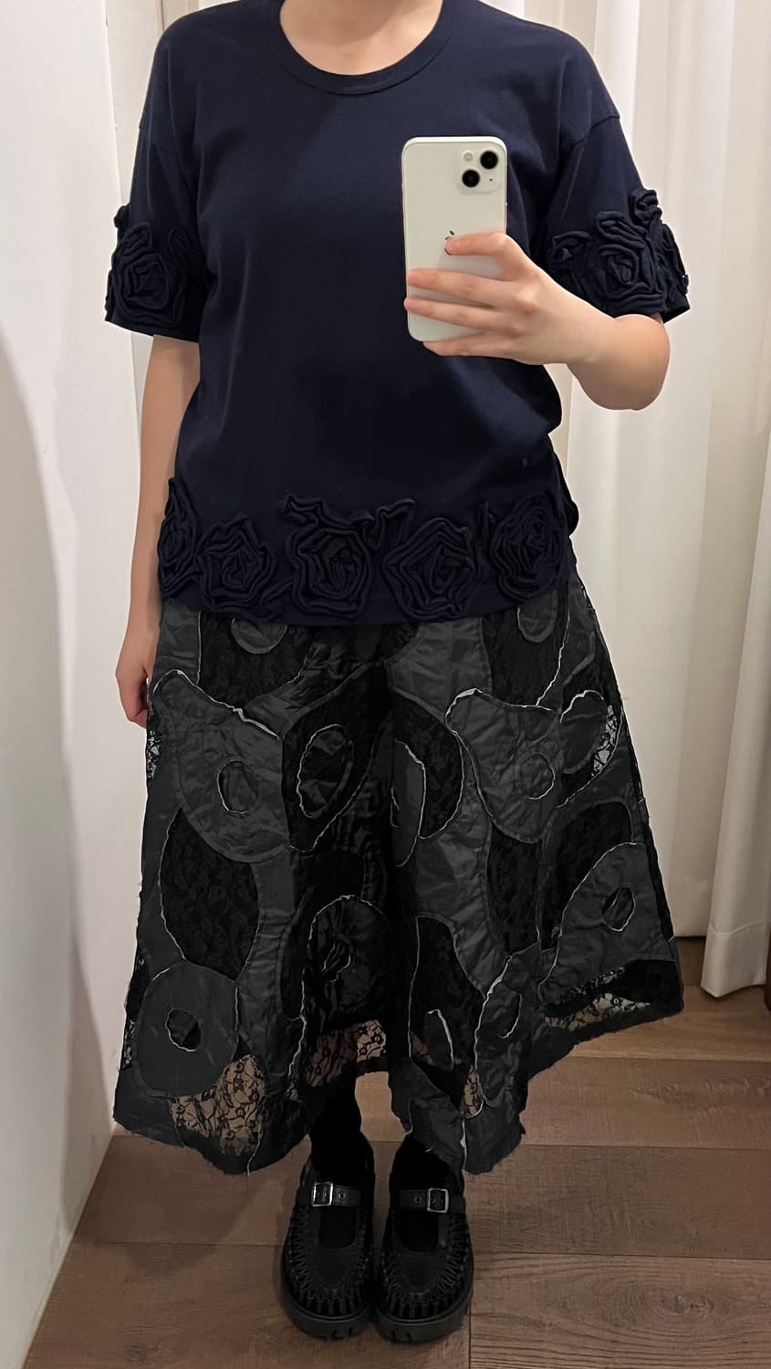 Rose Motif Half T 상품이미지9