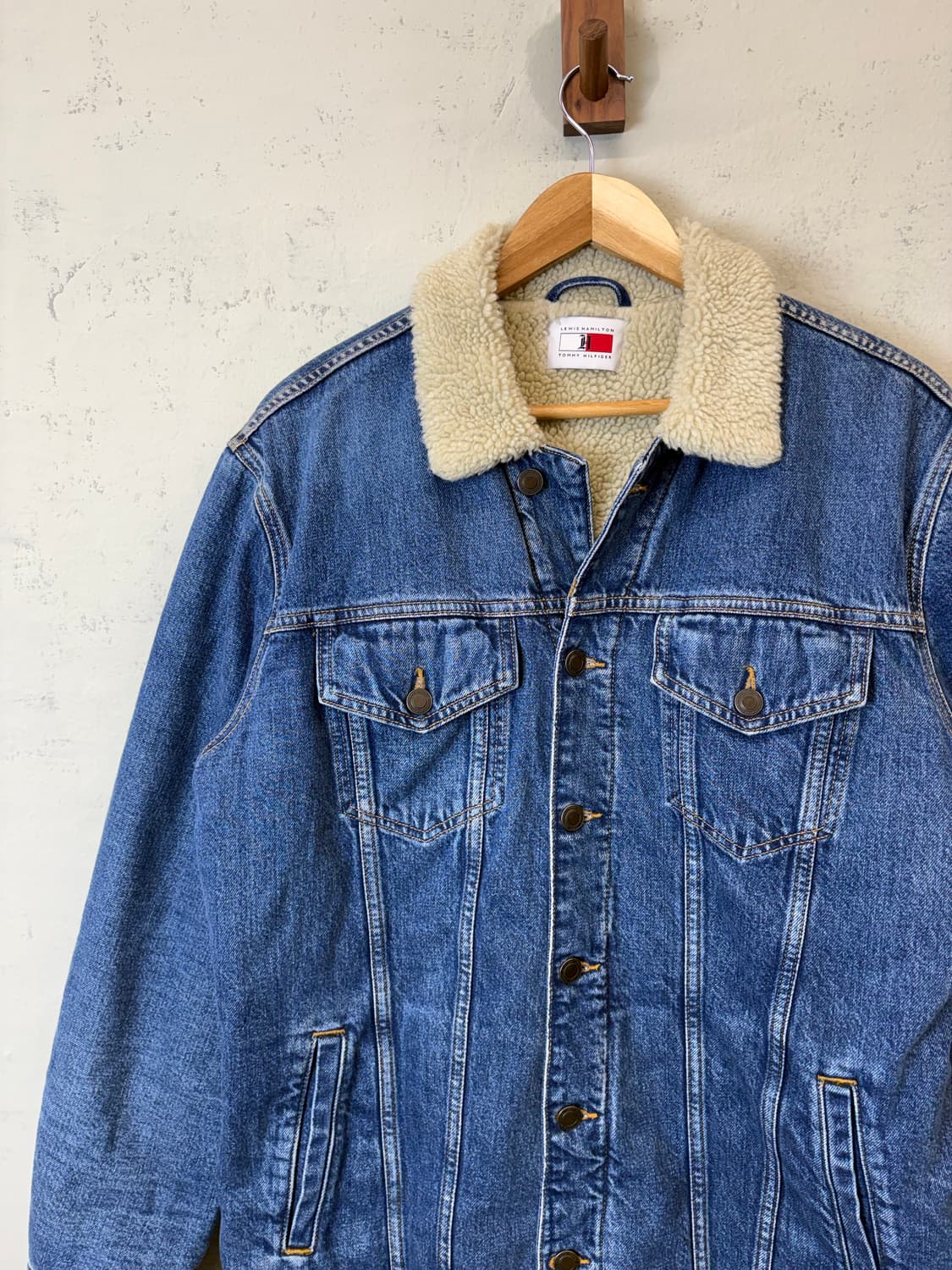 타미힐피거 루이스해밀턴 양털 쉐르파 데님 자켓 상품이미지7