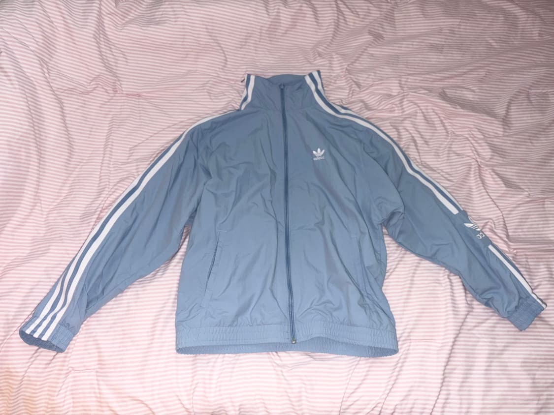 아디다스 하늘색 트랙탑 바람막이 상품이미지1