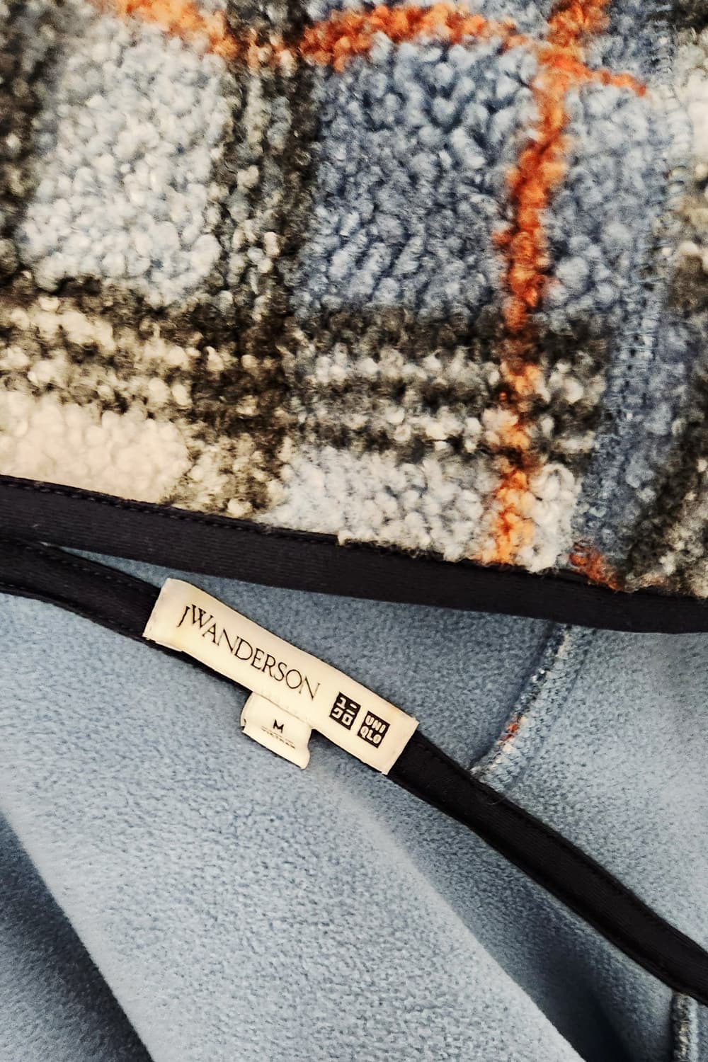 블루그레이체크 뽀글이  상품이미지6