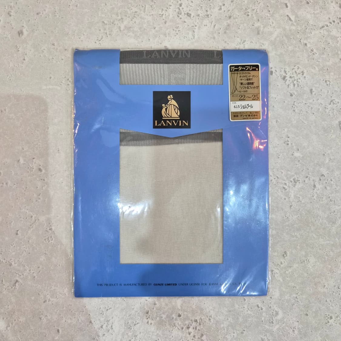 LANVIN 가터프리 셸블루 밴드 스타킹 상품이미지1
