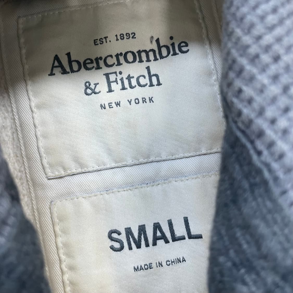 아베크롬비 스펠 로고 후드집업 아이보리 상품이미지4