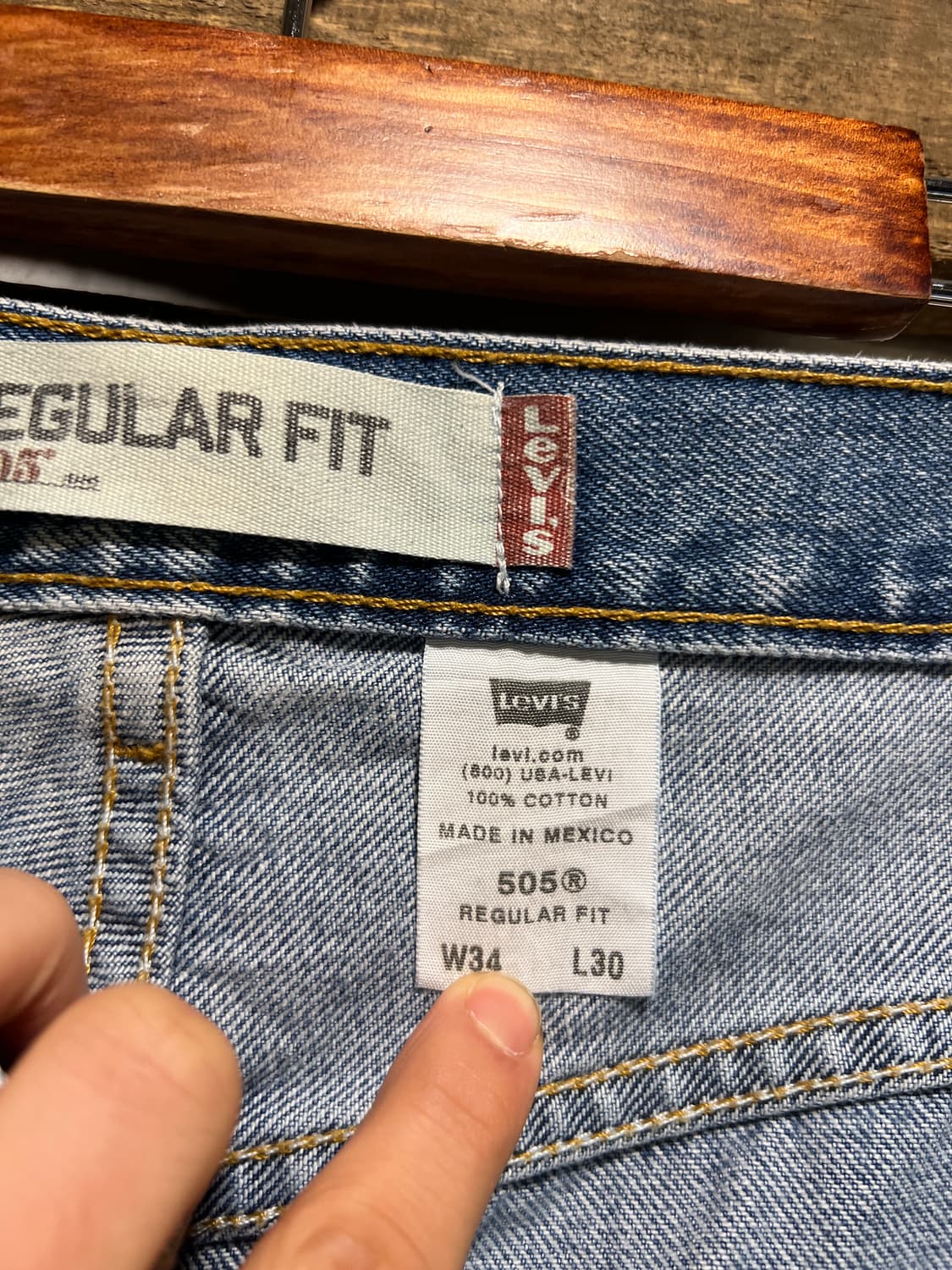 [34]00's 리바이스 USA 505 멕시코제 데님 팬츠 상품이미지6