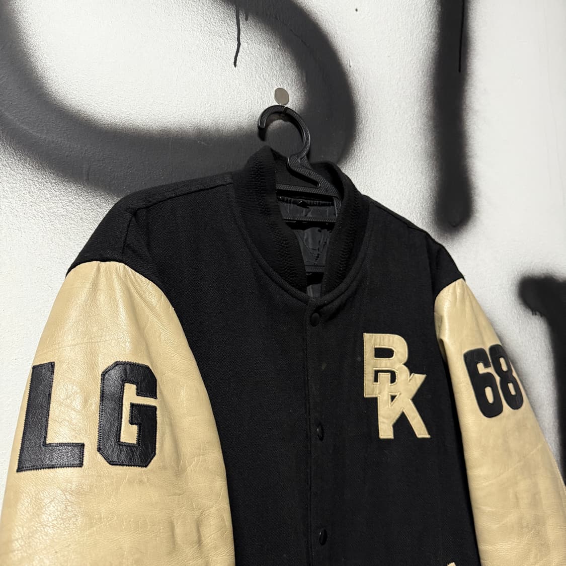 VTG 빈티지 NFL 빅 패치 올드스쿨 레더암 바시티 자켓 상품이미지3