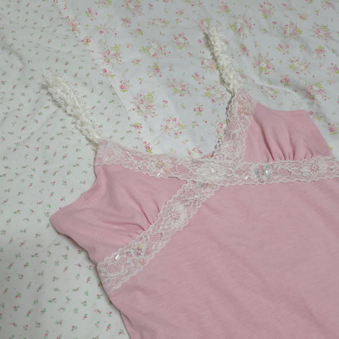 고전 리즈리사 핑크 레이스 나시 히메갸루 트랄라라 상품이미지2