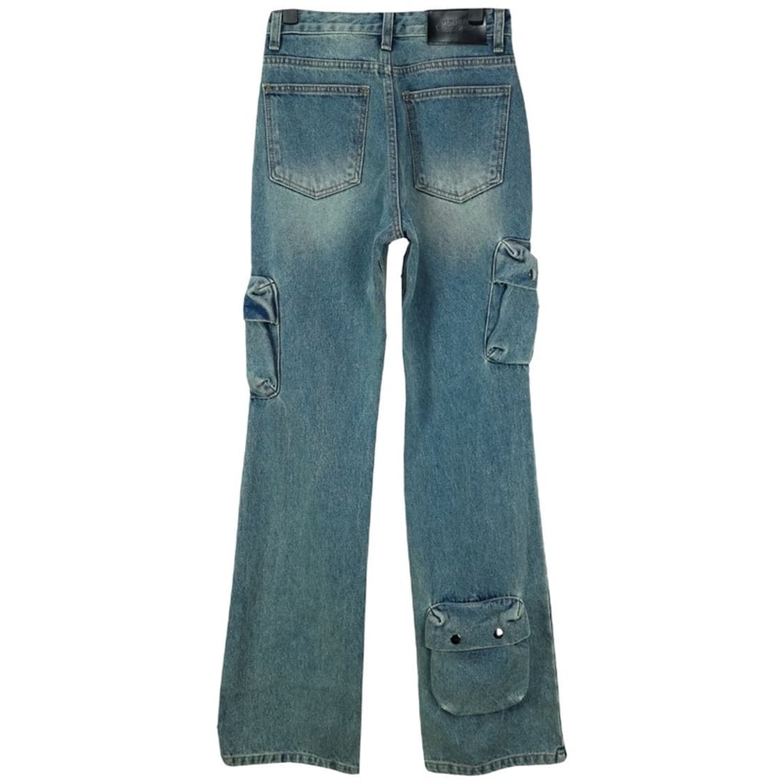 [엘이이와이](새상품) 멀티 포켓 카고 부츠컷 데님 팬츠 M18994 상품이미지4