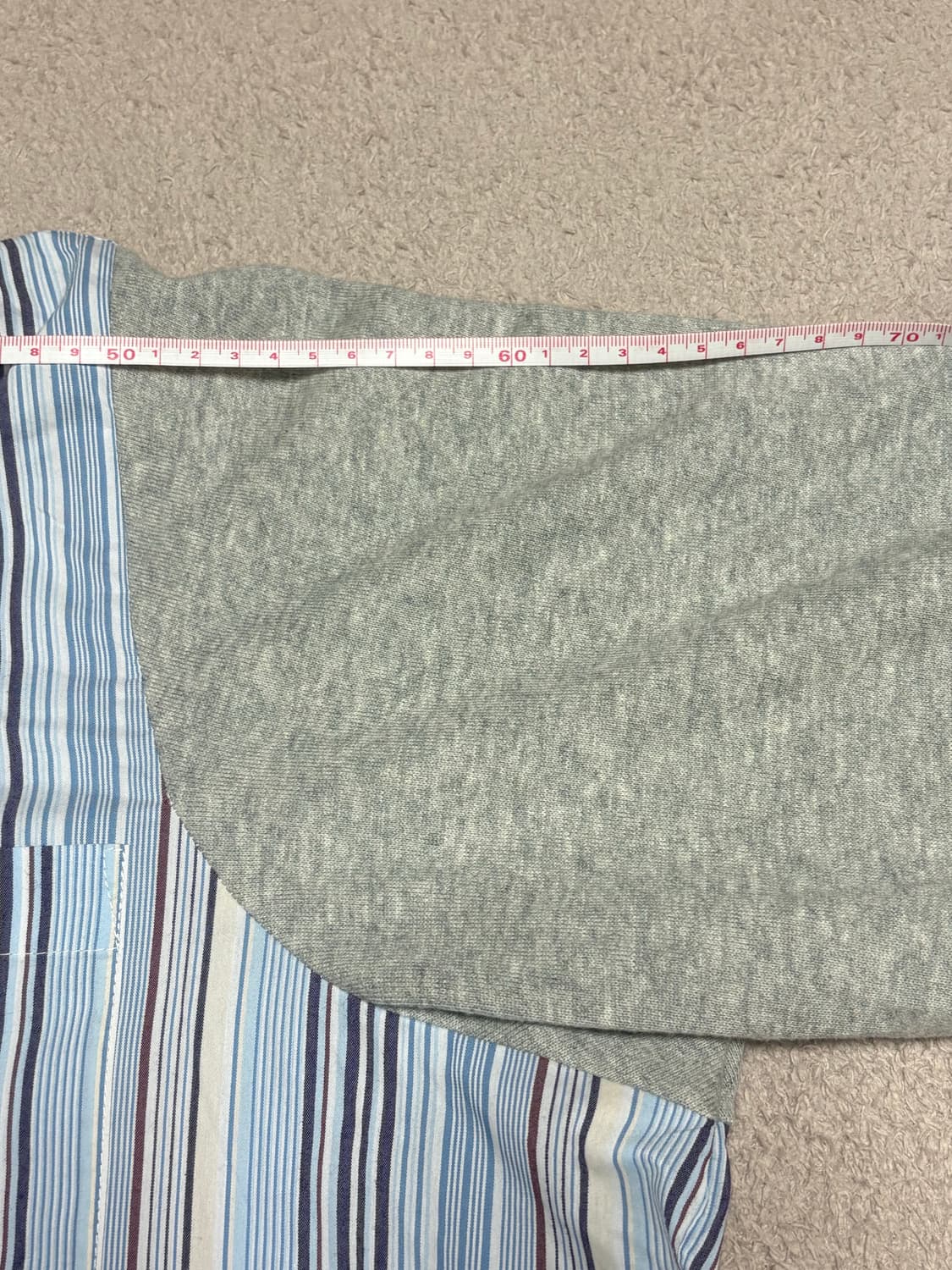 [kOhAKU] 이소재 배색 아카이브 셔츠 상품이미지5