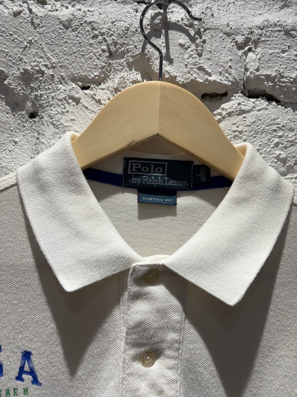 폴로 빅포니 USA 성조기 커스텀 카라 반팔티셔츠 상품이미지3