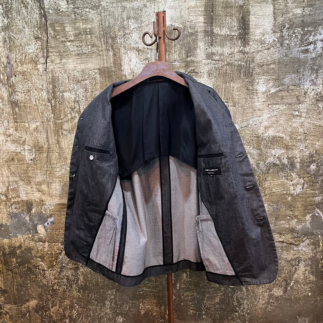 꼼데가르송 옴므 플러스 헤비 코튼 커버드 버튼 자켓 상품이미지6