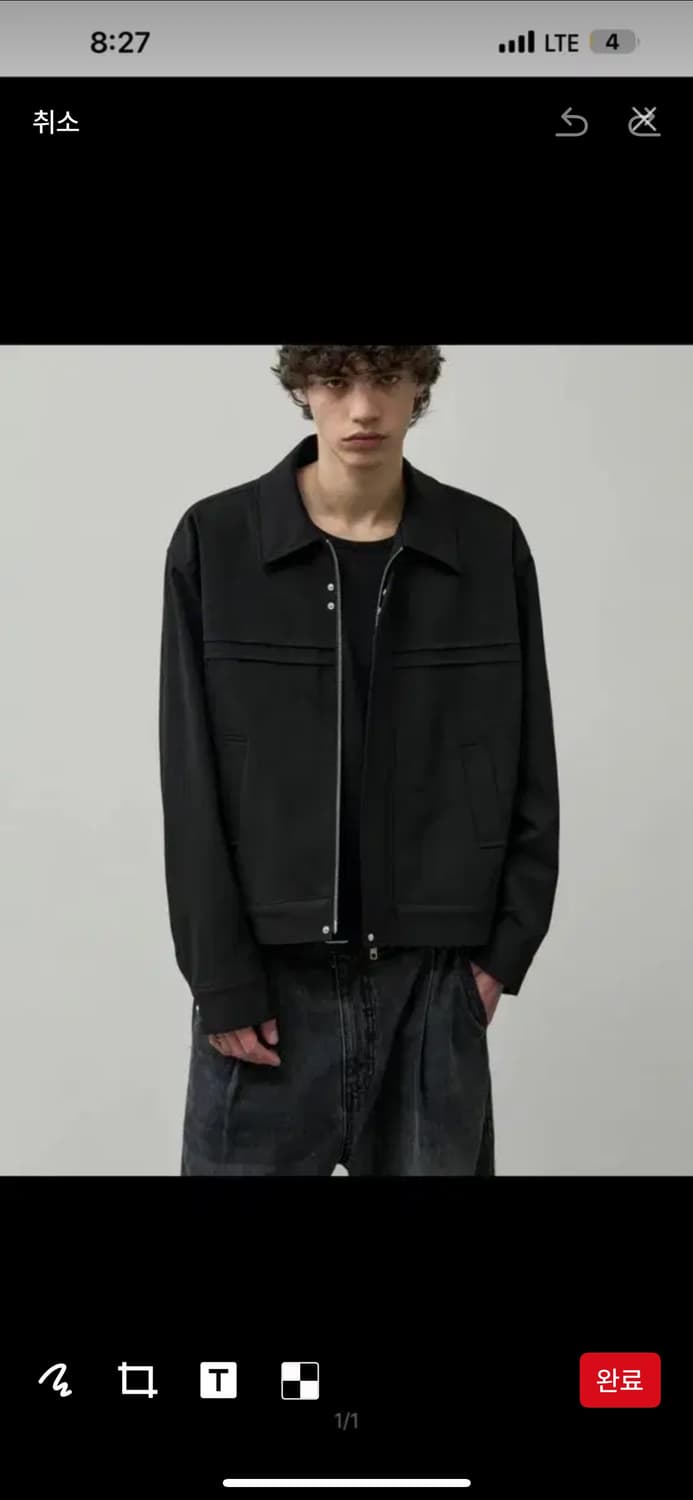 알리스 울 블루종자켓 새상품 M 상품이미지1