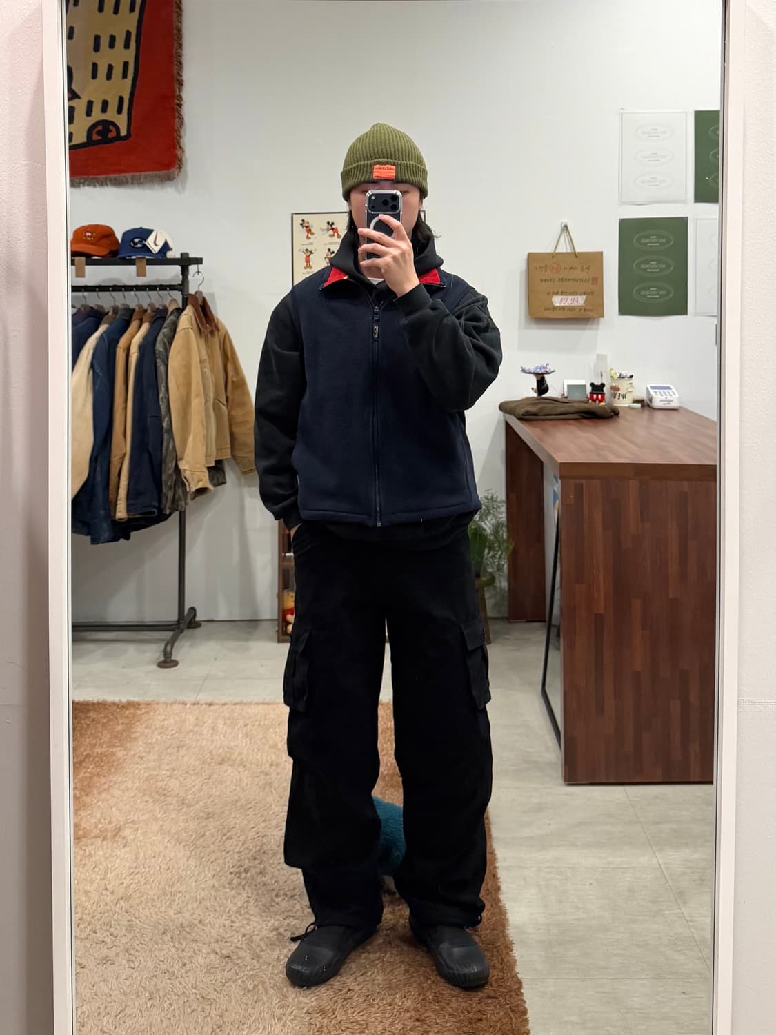 90s Woolrich 울리치 폴라텍 플리스 베스트 (made USA) 상품이미지2