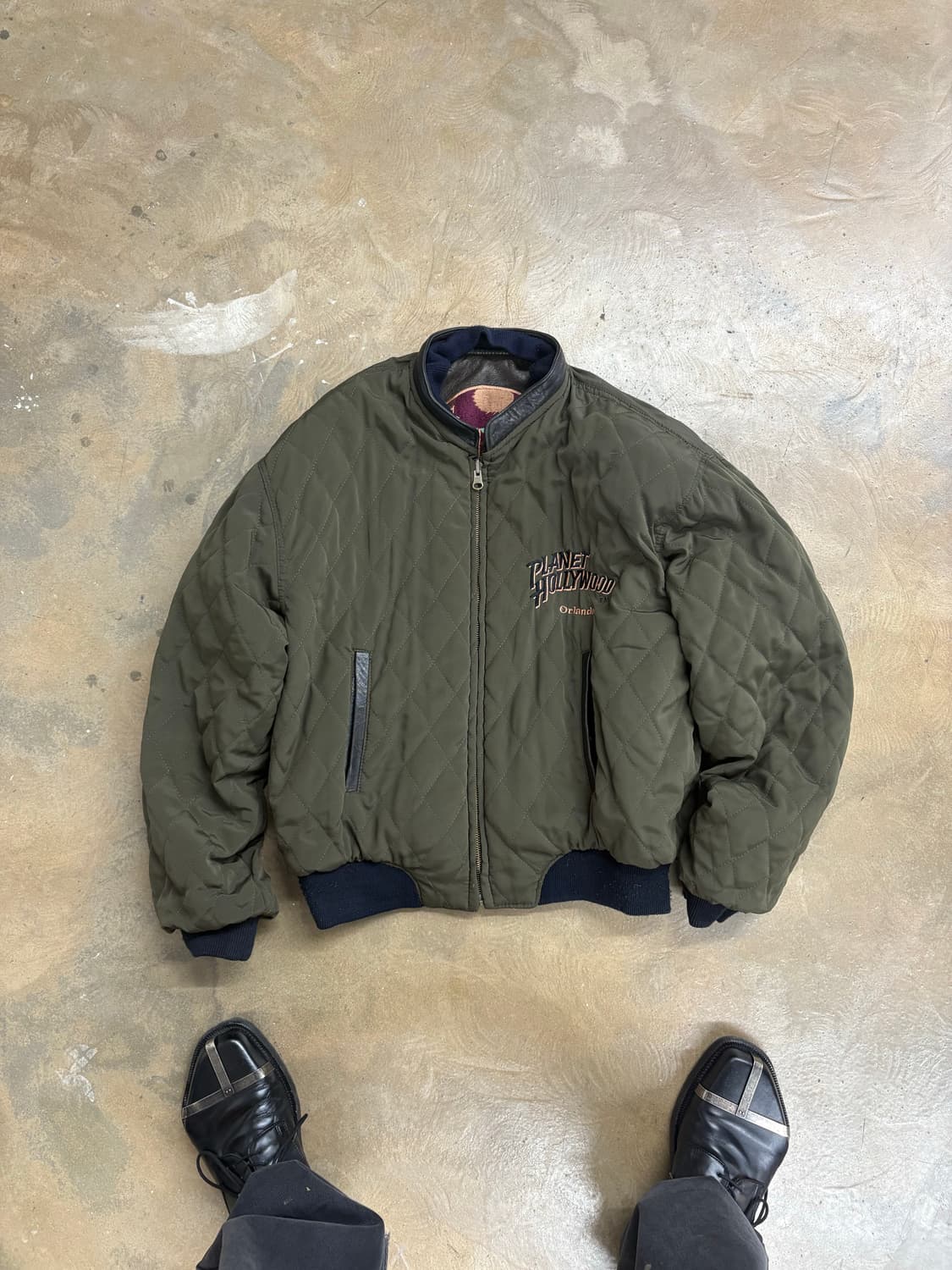 90s Planet Hollywood 레더자켓 상품이미지7