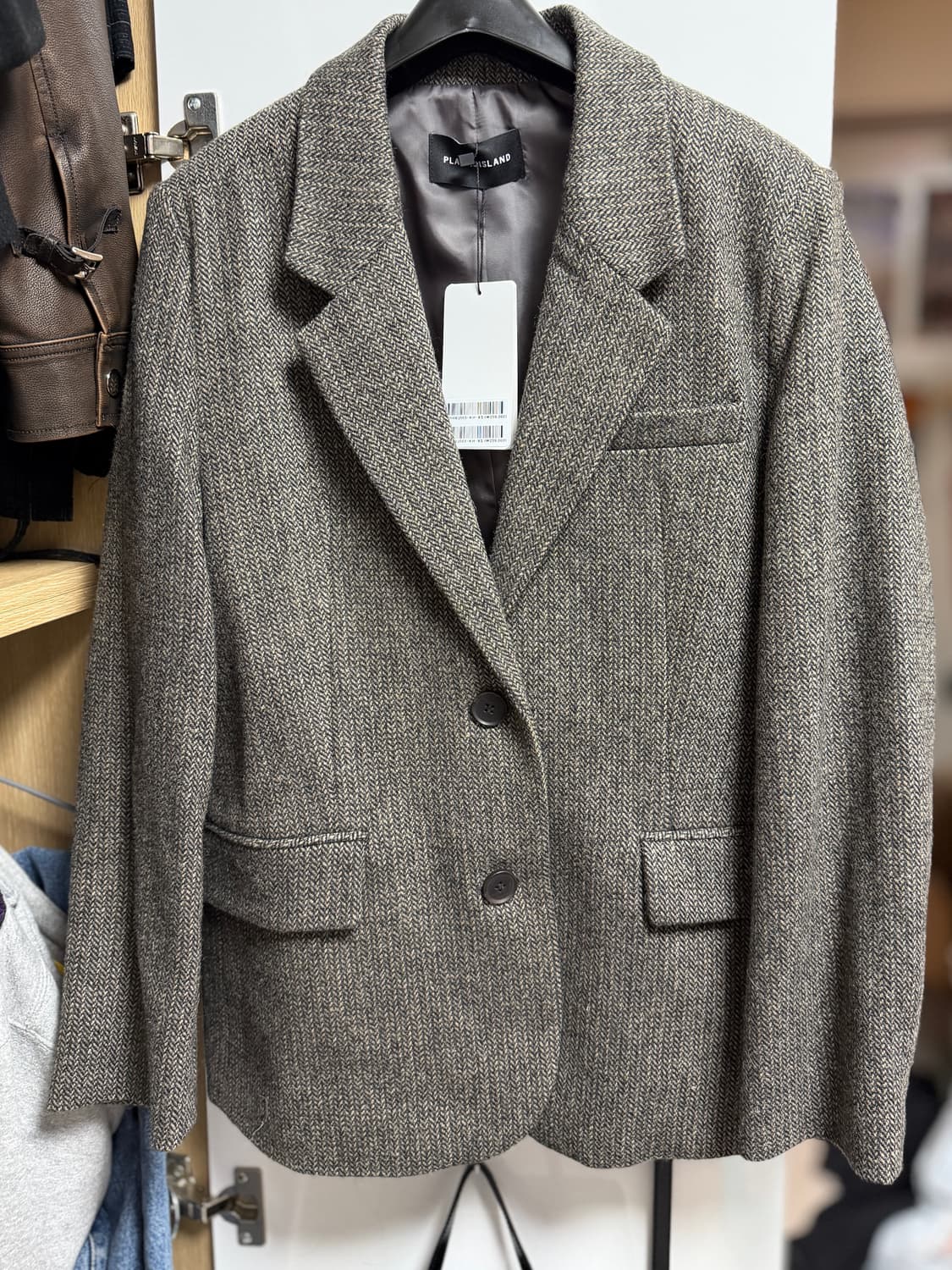 플라스틱 아일랜드 헤링본 자켓 XS 새상품 상품이미지2