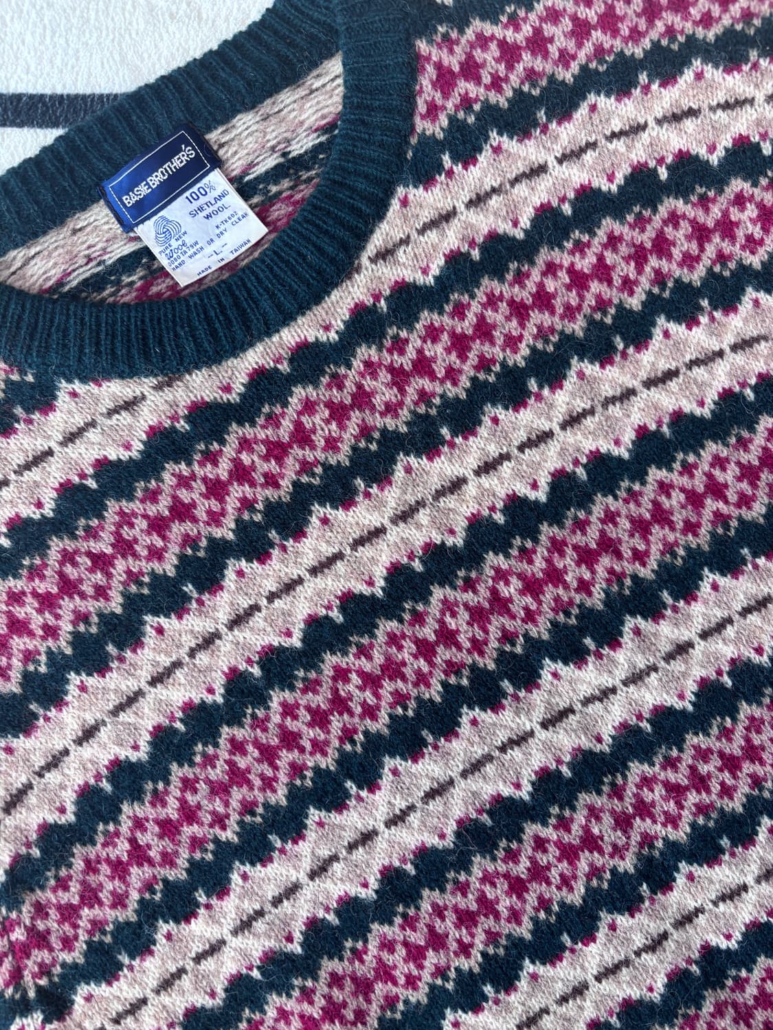 빈티지니트_페어아일 패턴니트 (울100) 상품이미지5