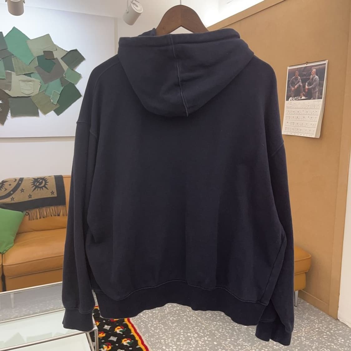 트레셔 올드스쿨 스트릿힙합 불꽃로고 후드티 L C08534 상품이미지4