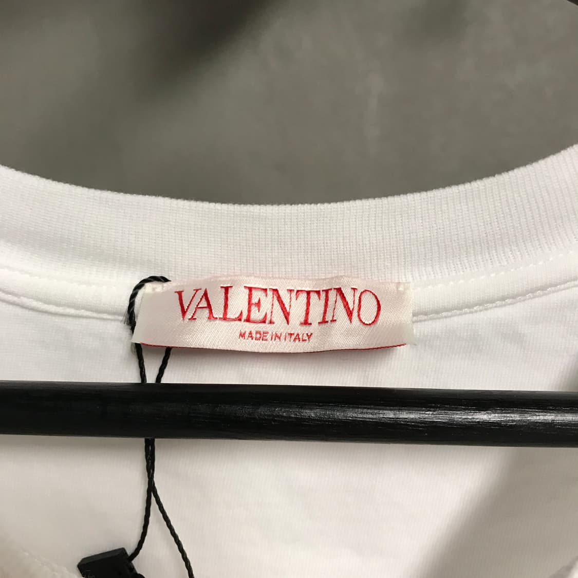 발렌티노 화이트 반팔 티셔츠 XL 상품이미지5