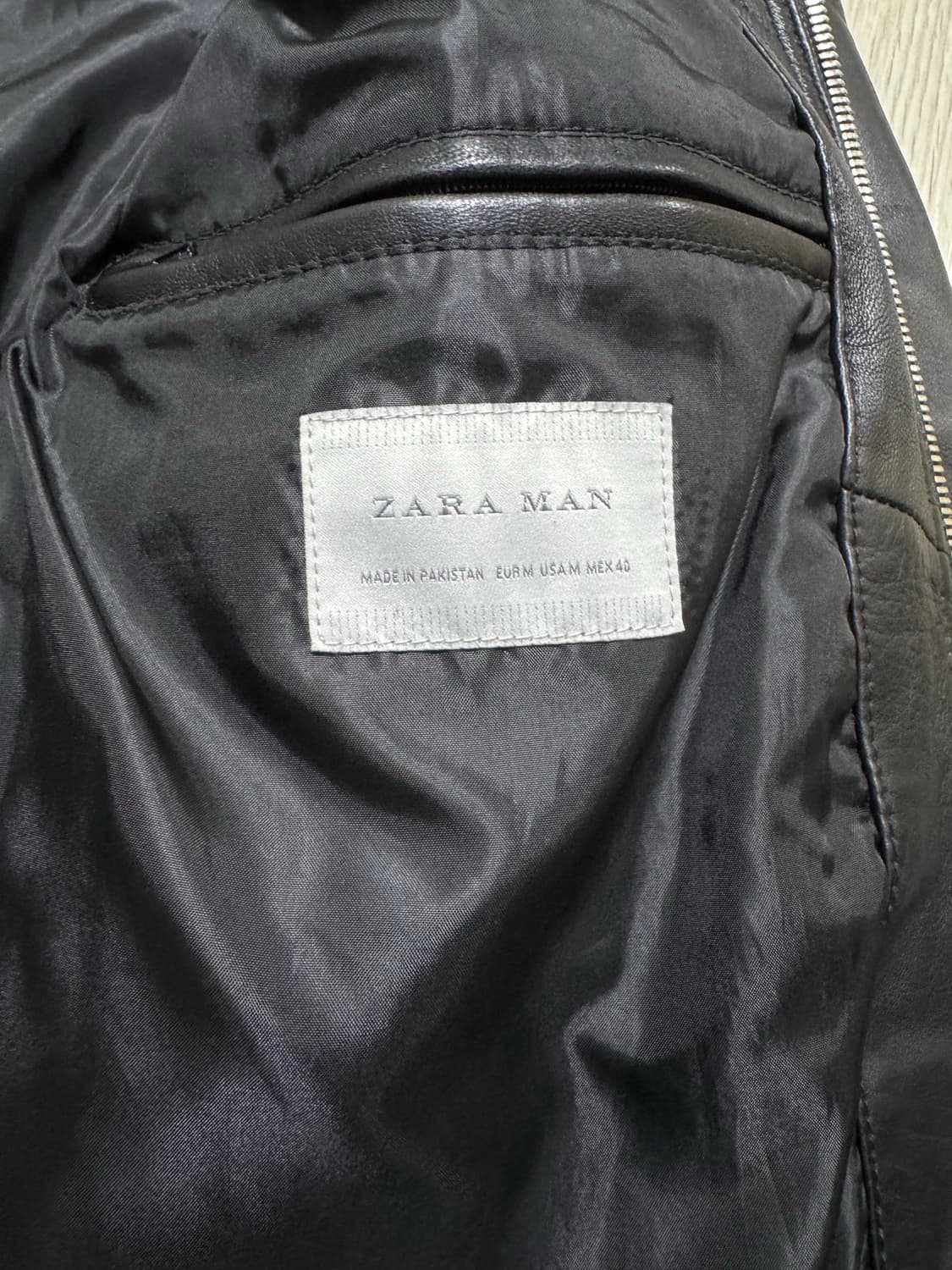 ZARA 양가죽 라이더 자켓 상품이미지6