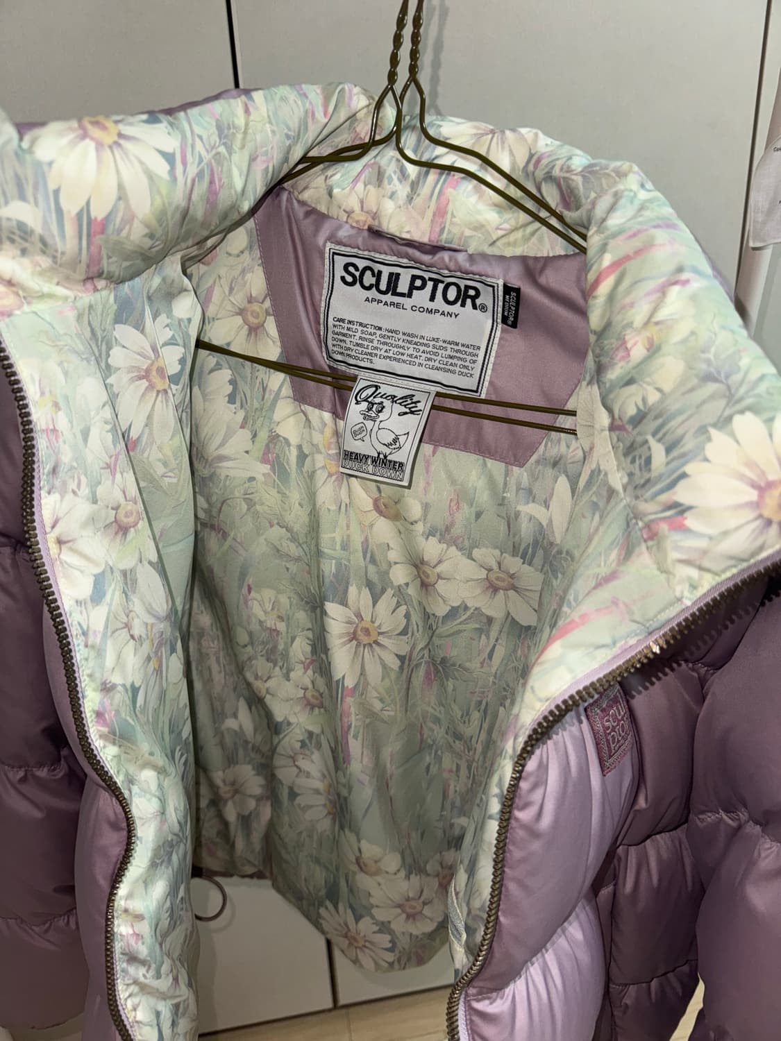 Sculptor 숏푸퍼 다운_mauve컬러 M size 상품이미지3