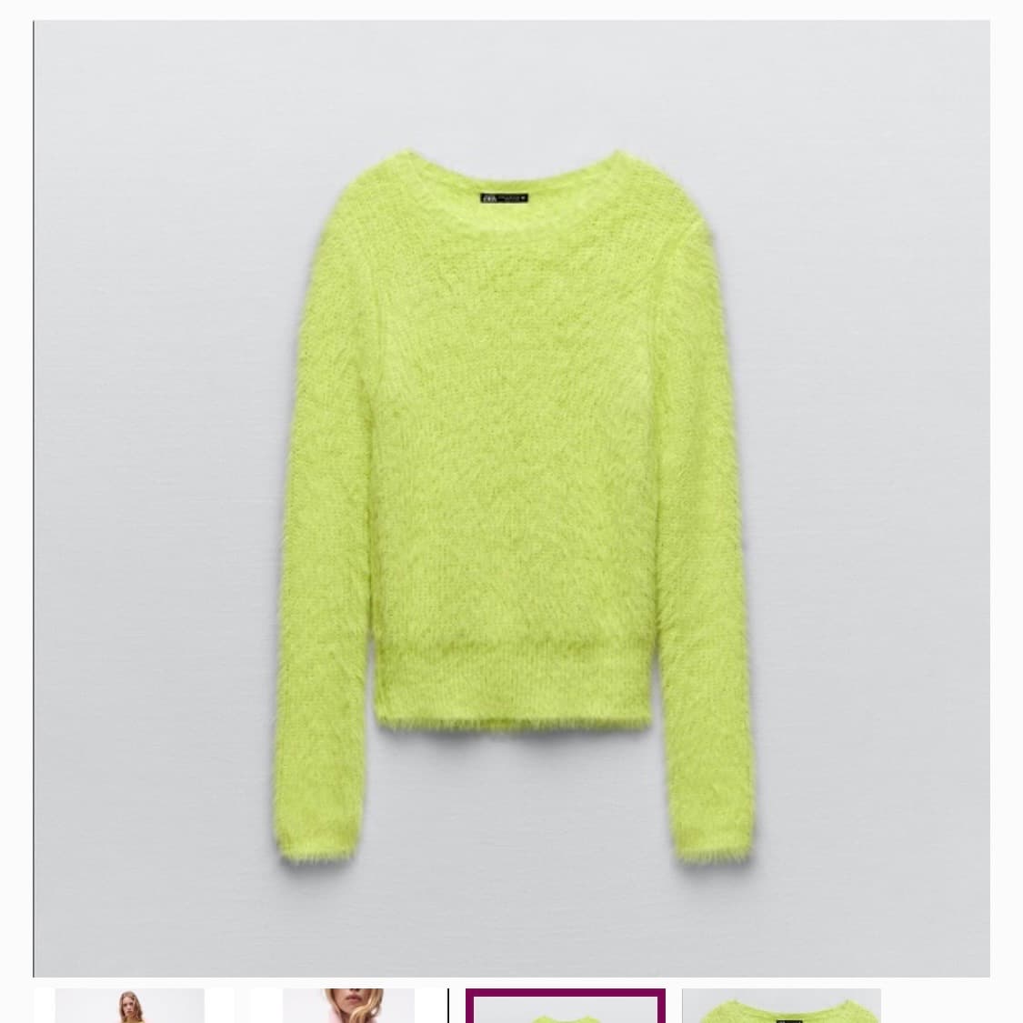 자라 퍼 니트 새상품 상품이미지3