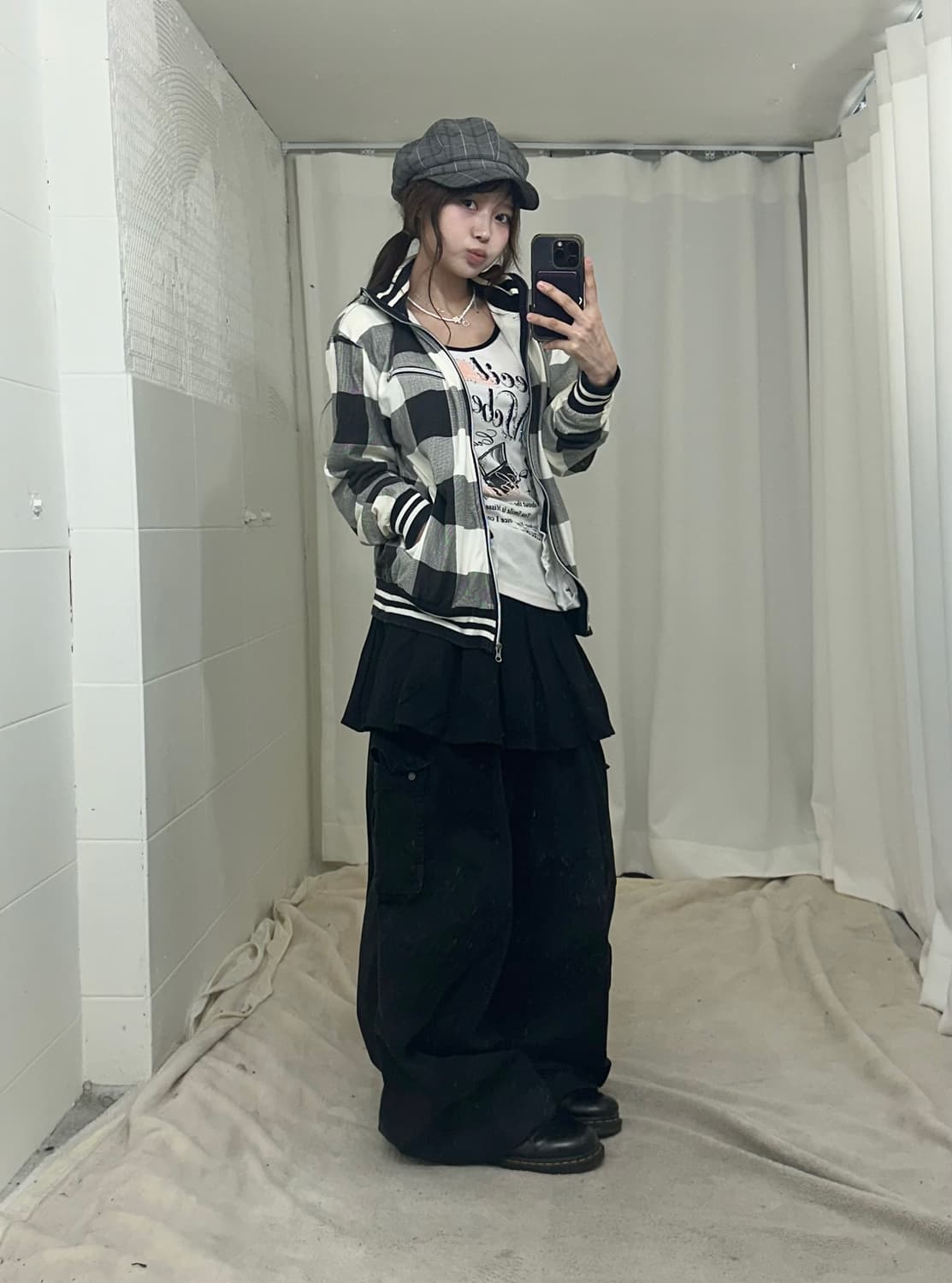 세실맥비 데일리 펑크 무채색 러힙 코디세트 상품이미지2