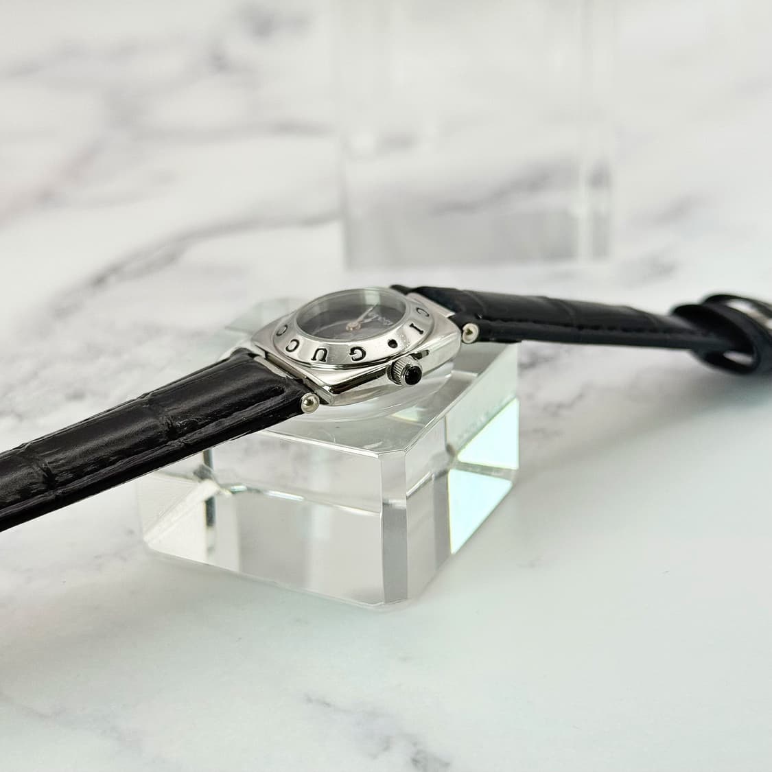 80s90s 빈티지 구찌 홀스빗 클래식 블랙다이얼 워치 상품이미지7