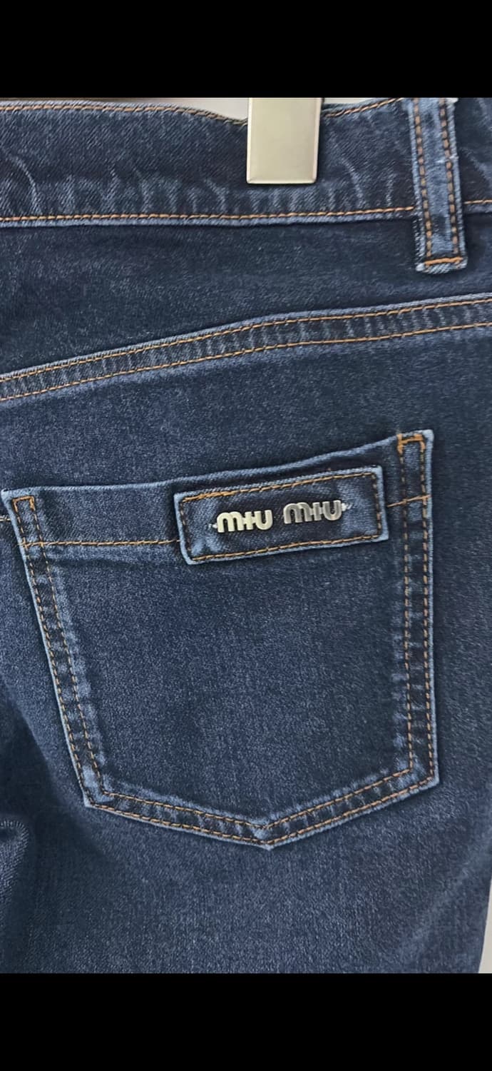 미우미우 여성 데님 청바지 25 정품 상품이미지4