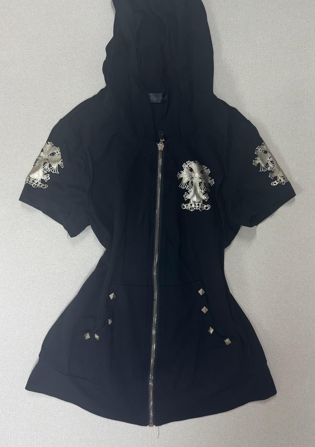 고스펑크 락시크 반팔 후드집업 상품이미지1