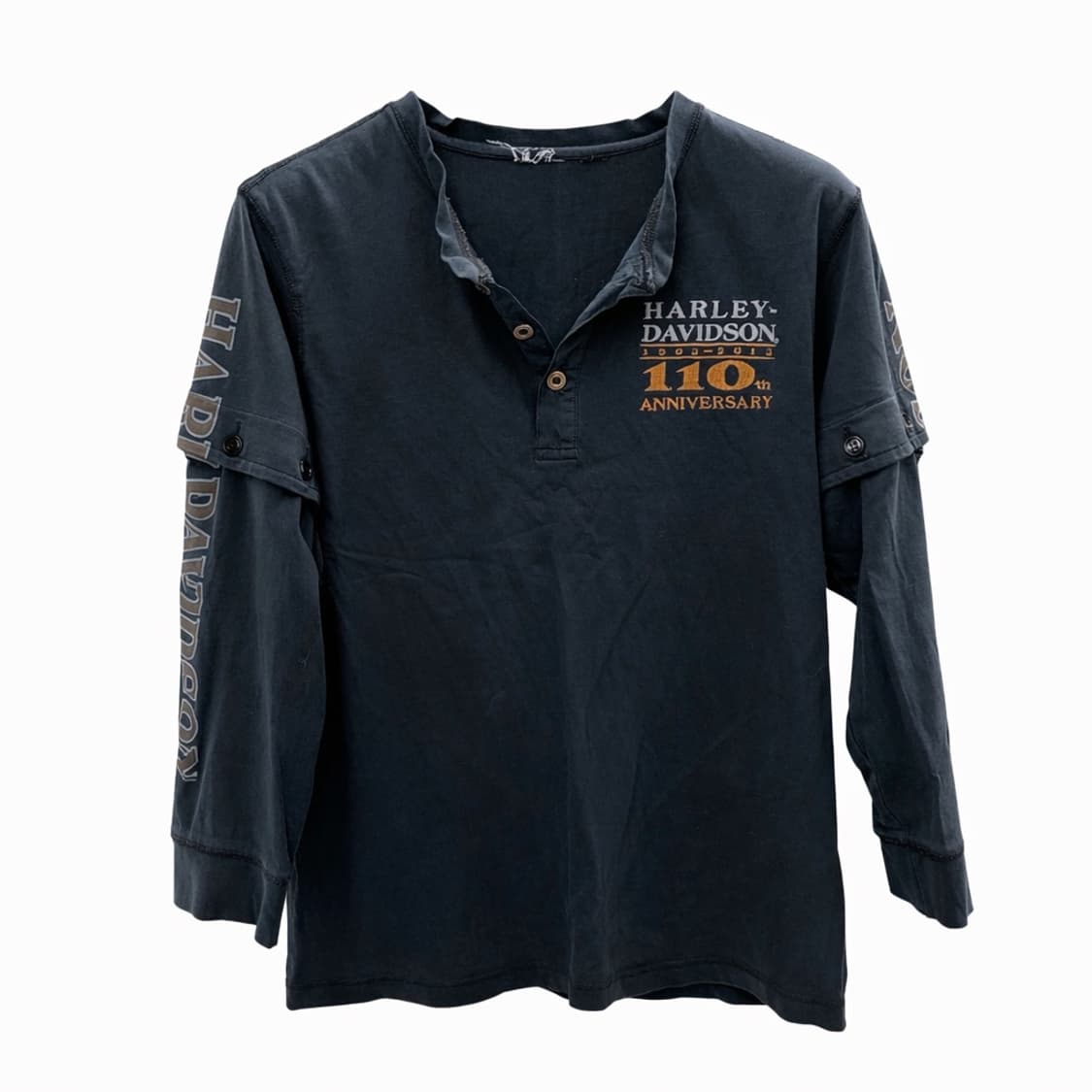 할리데이비슨 110주년 기념 헨리넥 티셔츠 상품이미지1