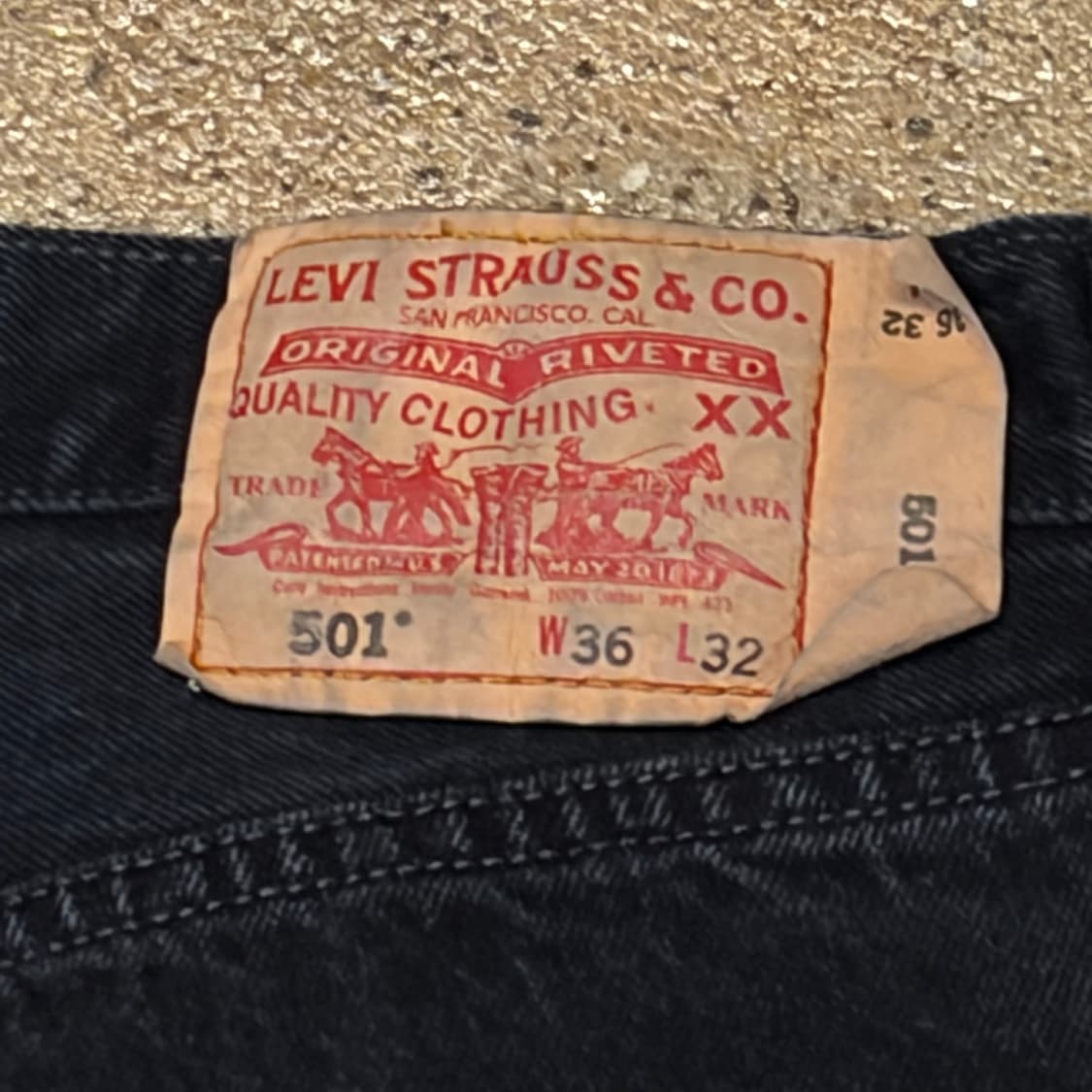 00s 미국 빈티지 리바이스 501 블랙진 청바지 상품이미지8