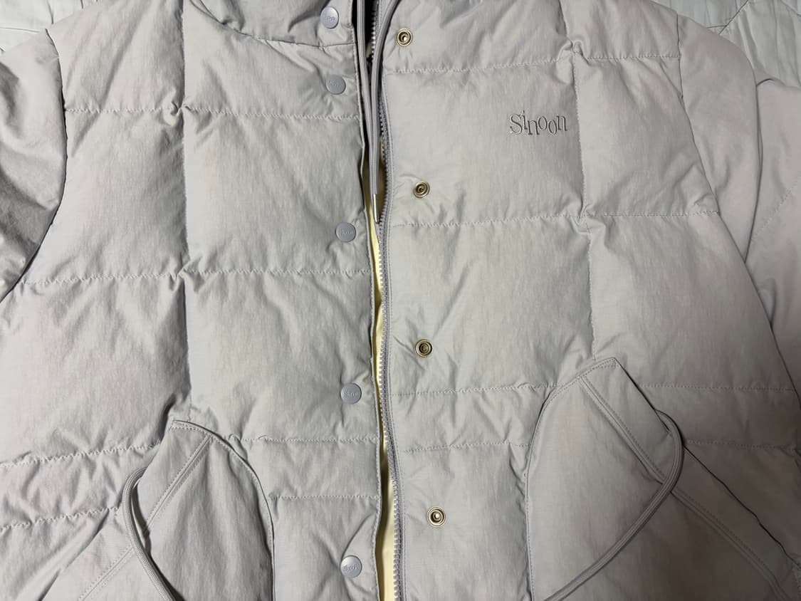 시눈 후디 푸퍼 자켓 그레이시블루 품절컬러 상품이미지7