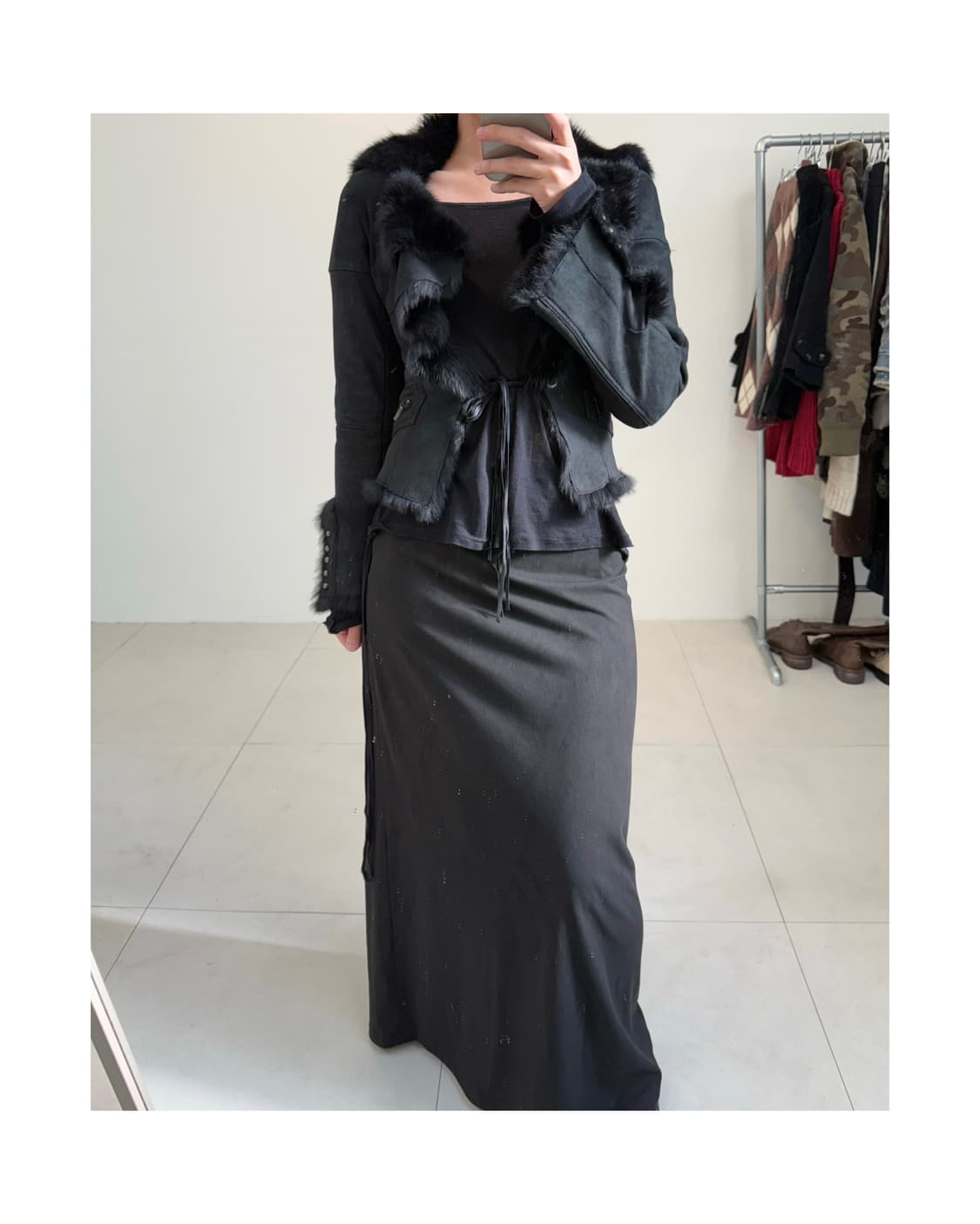 Grand table 리얼레더 리얼퍼 자켓 상품이미지4