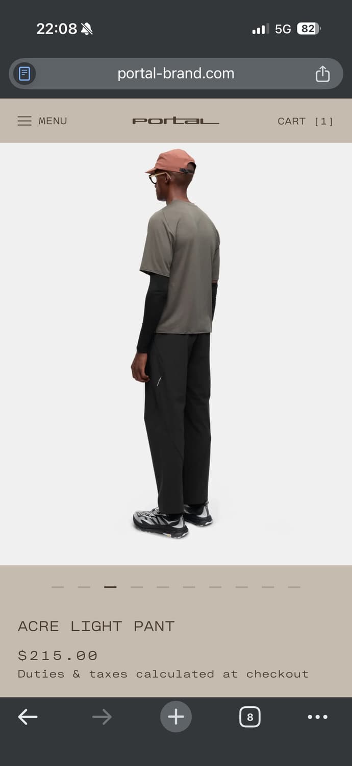 Portal Acre Light Pant BlackBeauty [L] 상품이미지1