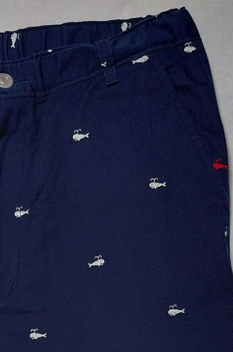 [28~30]FRAPBOIS 고래 자수 크롭 밴딩 팬츠 (8~9부 기장) 상품이미지3