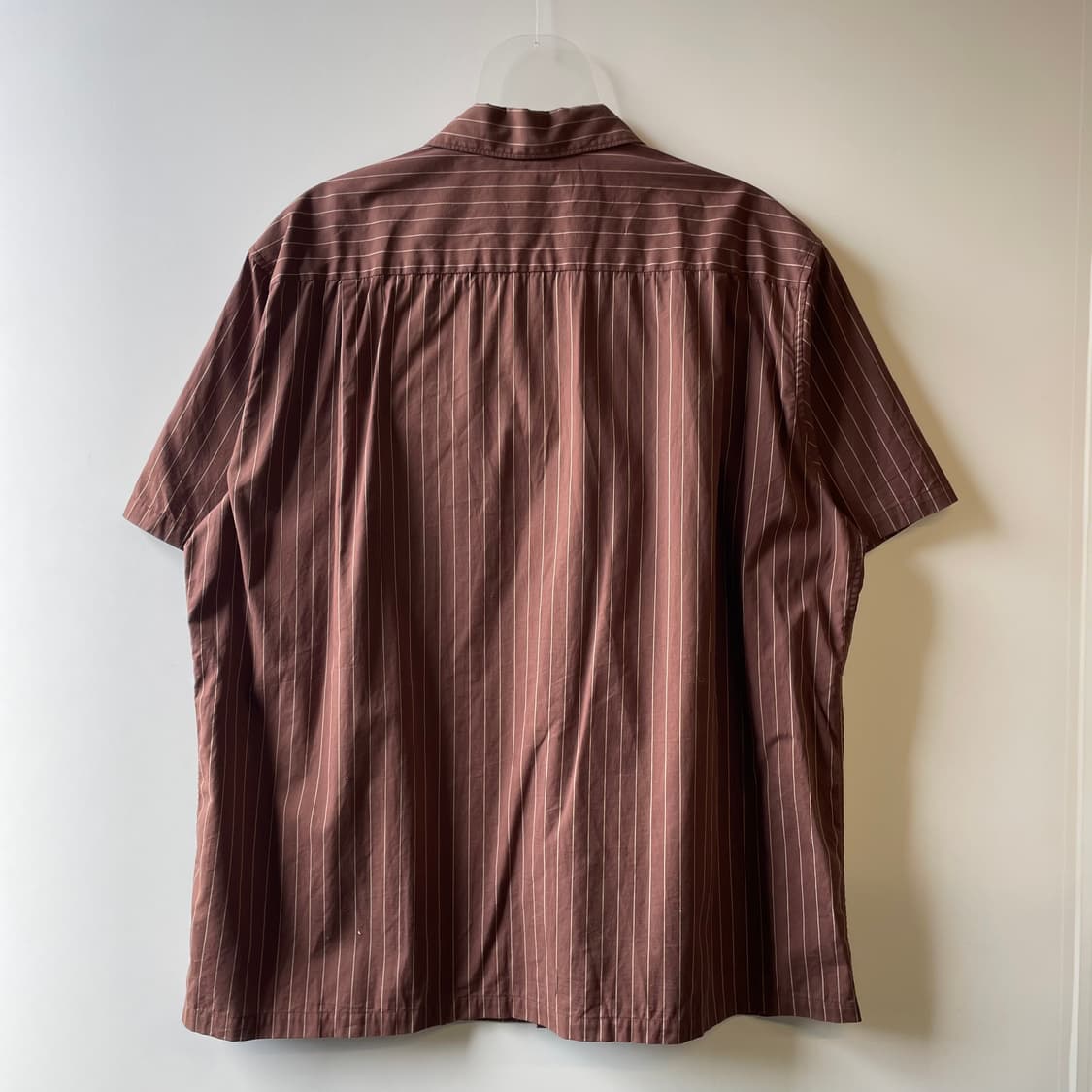 와코마리아 스트라이프 오픈카라 반팔셔츠 상품이미지6